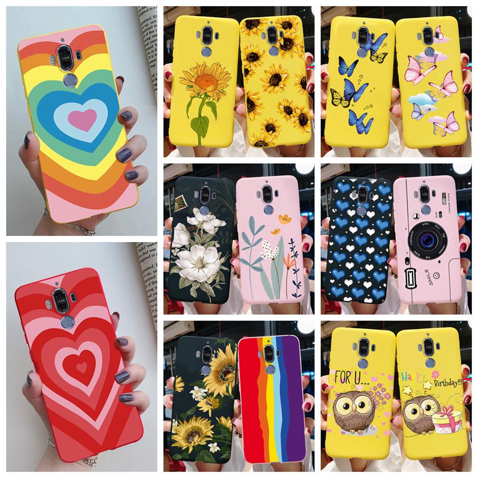 Silicone Case for Huawei Mate 9 10 Pro Soft TPU Protective Cute Butterfly Flower Phone Back Cover Mate9 Mate10 10Pro Case Fundas