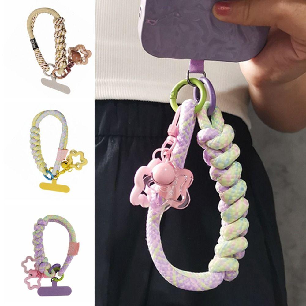 Star Keychain Woven Phone Strap Detachable Mobile Phone Charm Mobile Phone Lanyard Lanyard Patch