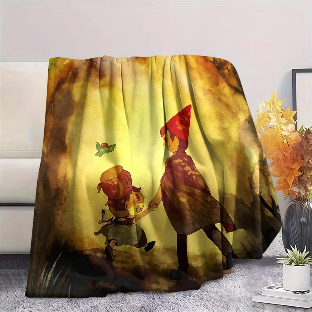 Outside the Garden Wall Print Flannel Blanket, High quality Comfortable for All Seasons, Home Decor, Warmth and Comfort