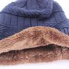 Autumn and Winter New Men's Knitted Hat, Adult Wool Plush Thickened Outdoor Thermal Pullover Hat