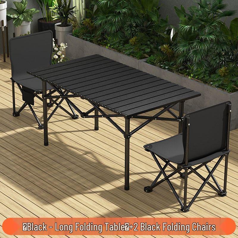 Portable Folding Outdoor Picnic and Camping Table & Chair Set