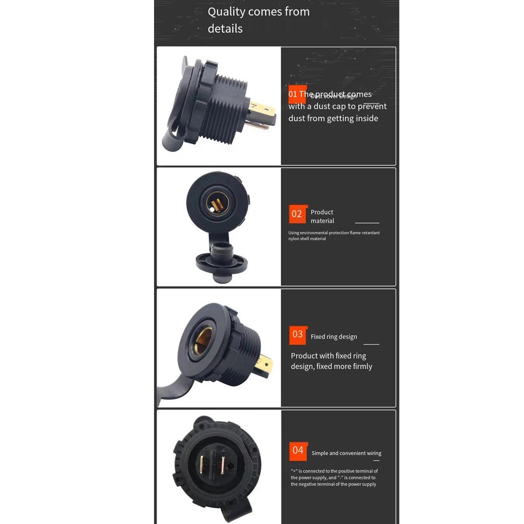 DC Eurocode 24V Steckdose Universal Schiff Motorrad Auto Kühlschrank Steckdose