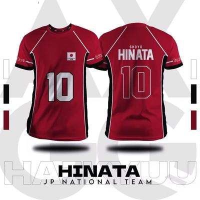 Haikyuu Fukurdani Red Cartoon Anime Cosplay 3D Printed Men's T-shirt Summer Short Sleeved Top New Fashionable Men's