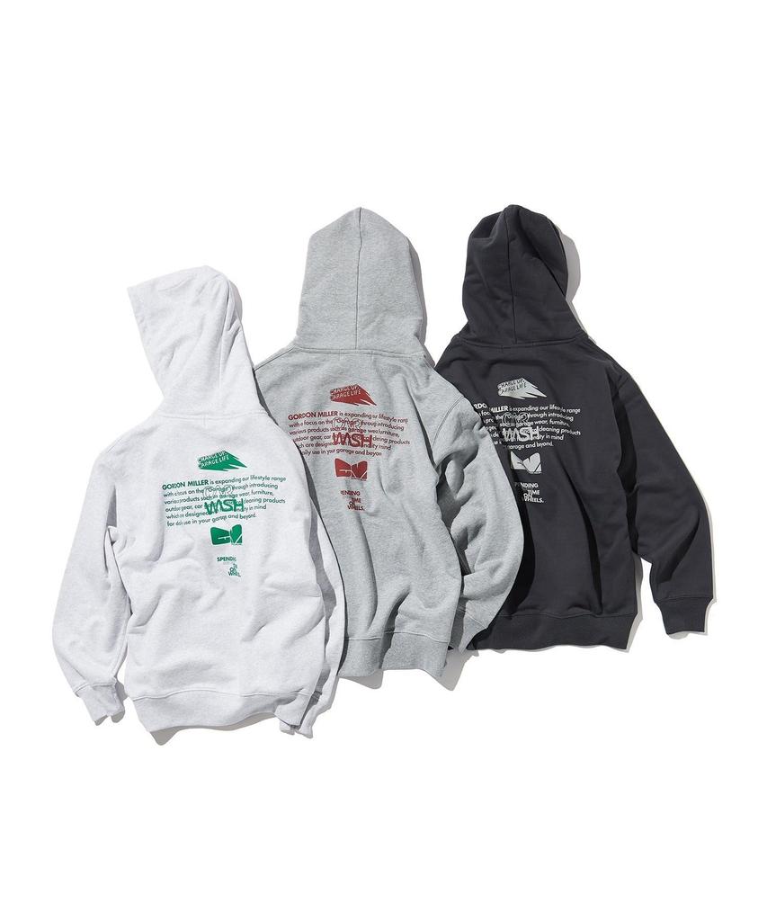 GORDON MILLER Men's Sponsor Print Hoodie, 12.7 oz., Charcoal Gray, Size M (1745183)