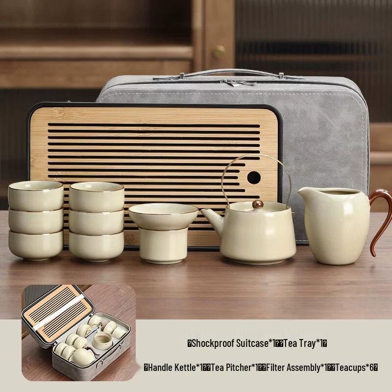 Anmu Ru Kiln Ceramic Gongfu Tea Set