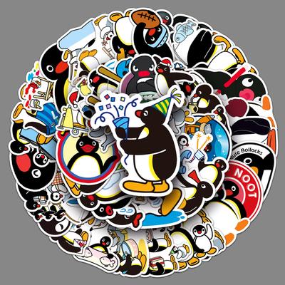 50 Bilder von Pingu Persönlichkeit Zeichentrickanimation Niedliche Pinguinfamilie Kreativ Ins Style Dekorative Handyhülle Aufkleber