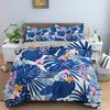 3D Tropical Plant Leaves Bedding Set Quilt Cover For Bedroom Luxury Duvet Cover Set With Pillowcase King Twin Bedclothes