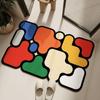 Small Fresh Bathroom Soft Diatom Mud Mat Bathroom Non-slip Wear-resistant Mat Toilet Water Absorbent Easy To Take Care of Foot Mat