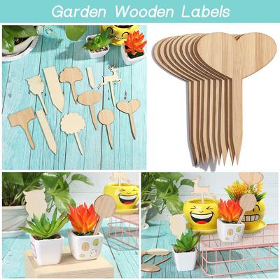 Gardening Tools Nursery Pots Bonsai Ornament Planting Tags Garden Wooden Labels Bamboo Crafts