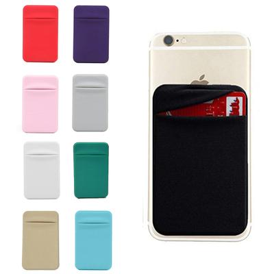 Phone Card Holder Adhesive Strong of Traceless Lycra Back Phone Phone Cell Holder Card Mobile Phone