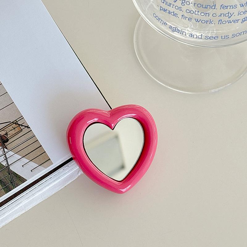 Mobile Phone Airbag Holder, Love Mirror Back Sticker, Retractable And Portable Portable Desktop Watching Drama Stand, Niche Creativity
