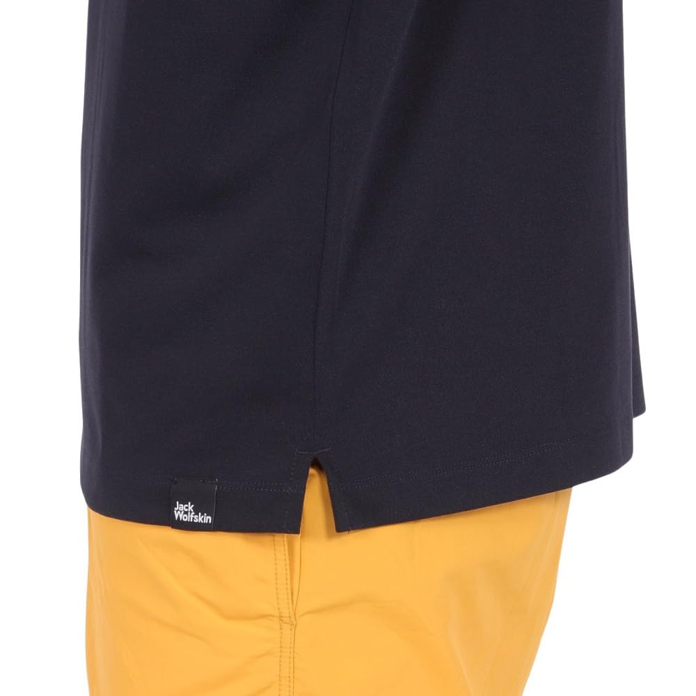 Jack Wolfskin Short Sleeve Pocket JP UR ENGINEER MOCK Everyday black Men's T-Shirt (TEXADRI Moisture-Wicking, Quick-Drying, Breathable) [5034471 / T]