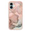 YB IMD Series-16 Style-E For iPhone 16 TPU Case Marble Pattern Electroplating Phone Cover