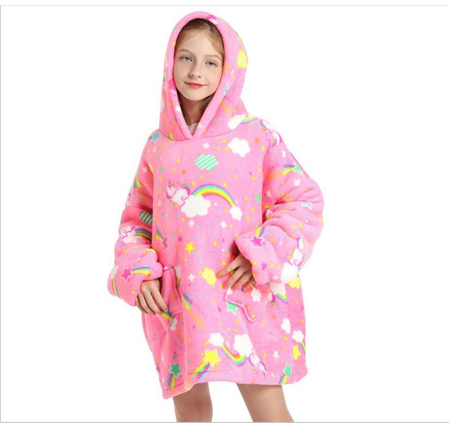 Cartoon Lunch Break Blanket Avocado Cold Suit New Lazy Suit Hooded Sweater Blanket Warm Tv Blanket