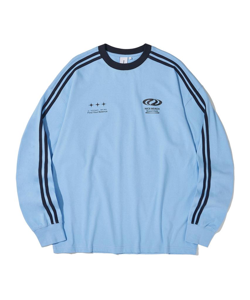 URBANDTYPE Football Jersey Long Sleeve_Sky Blue