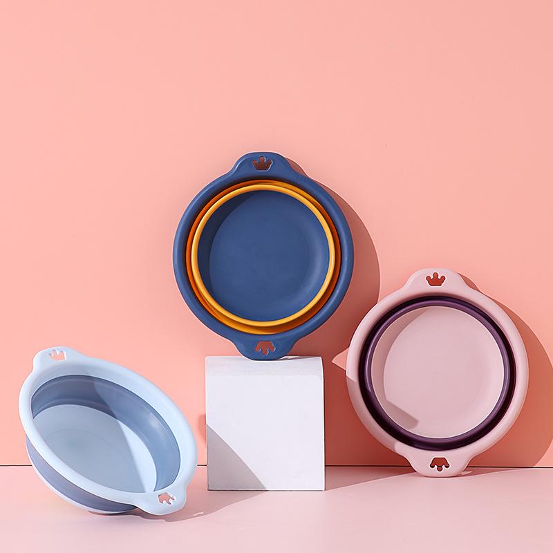 Collapsible Portable Children's Washbasin - Durable, Thickened Plastic for Travel and Outdoor Use