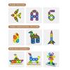 29/50Pcs/Set Colorful Magnetic Tile Kit Clear Geometric Shape Building Block Magnet Preschool Educational