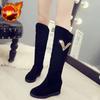 Fashion Long Boots for Women Autumn High Heels Elegant Heeled Knee Shaft Shoes Woman Winter 2024 Y2k Novelty Large Size Warm New Spring