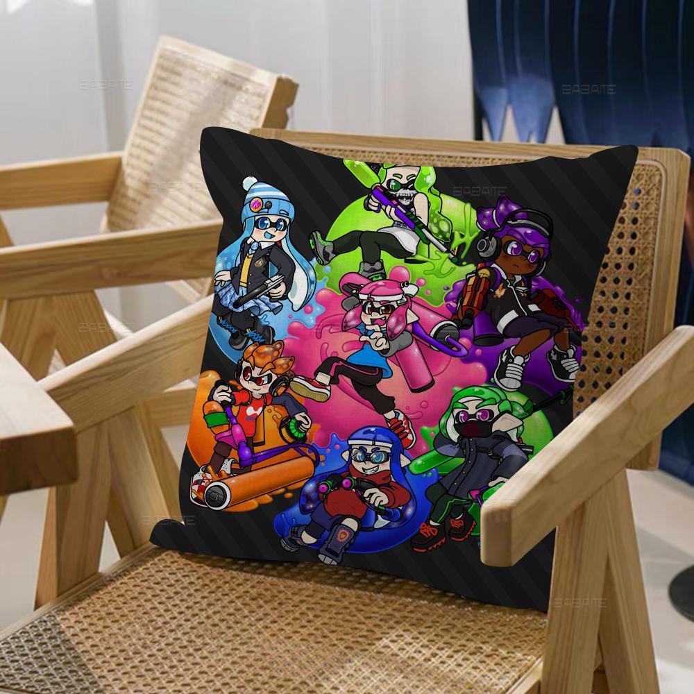 

Splatoon Pillow Gift Home Office Decoration Bedroom Sofa Car Cushion Cover case 45x45 12x12Inch