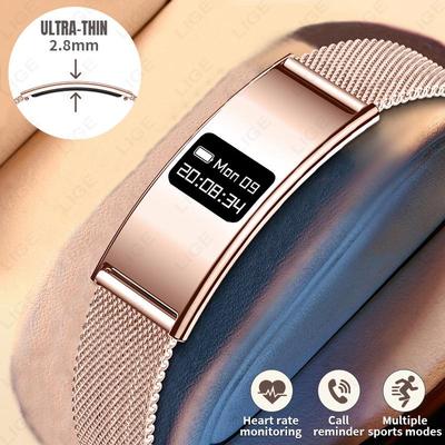 Bracelet Intelligent B8 Unisex: Luxueux, Imperméable, Surveille le rythme cardiaque et le sommeil.