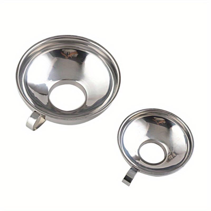 Stainless Steel Canning Funnel, Wide Mouth Jar Funnel With Handle for Wide and Regular Mouth Jars, Food Grade Metal Jam Funnel
