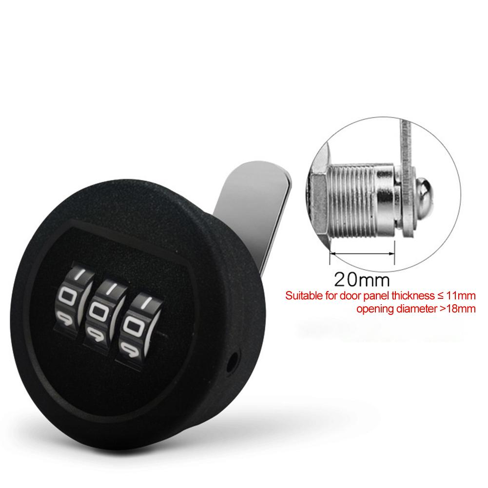 

3-Digit Combination Lock for Drawers and Cabinets Designed for Keyless in Caravans Motor Homes Toolboxes and Locker Units