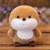 Mini Cute Little Fox Table Companion Doll Dolls Siamese Cat Plush Toys Office Ornaments Doll