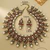 Vintage French Court Style Personalized Fish Bone Spine Necklace Bracelet Earring Set