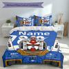 3pcs Custom Name Mobile Suit Gundam Set,Includes 1 Duvet Cover and 2 Pillowcases,All-season Bedroom Decor