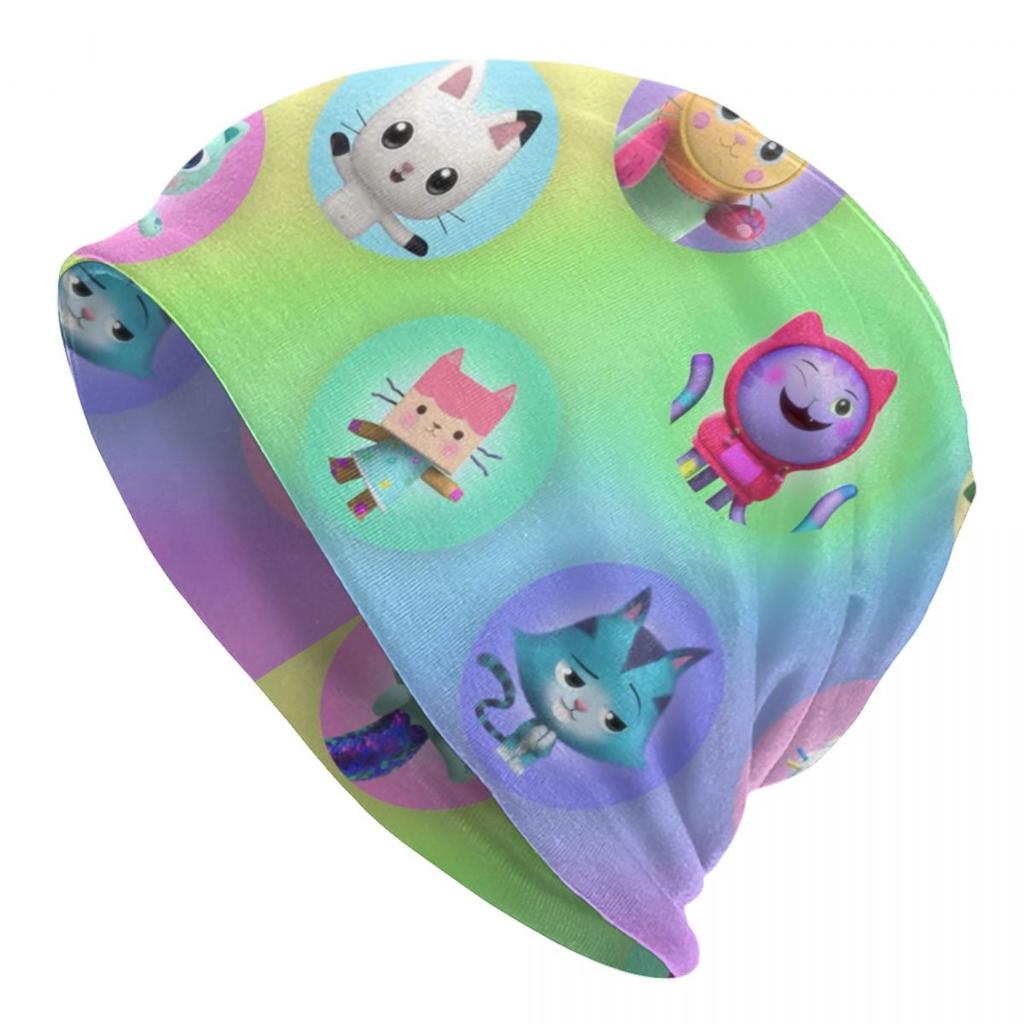 Gabbys Dollhouses Cartoon Skullies Beanies Hats Cute Fashion Unisex Outdoor Cap Warm Head Wrap Bonnet Hat