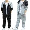 Children's Suits Boys' Spring and Autumn Jackets Cardigan Sweaters Hooded Casual Sports Suits