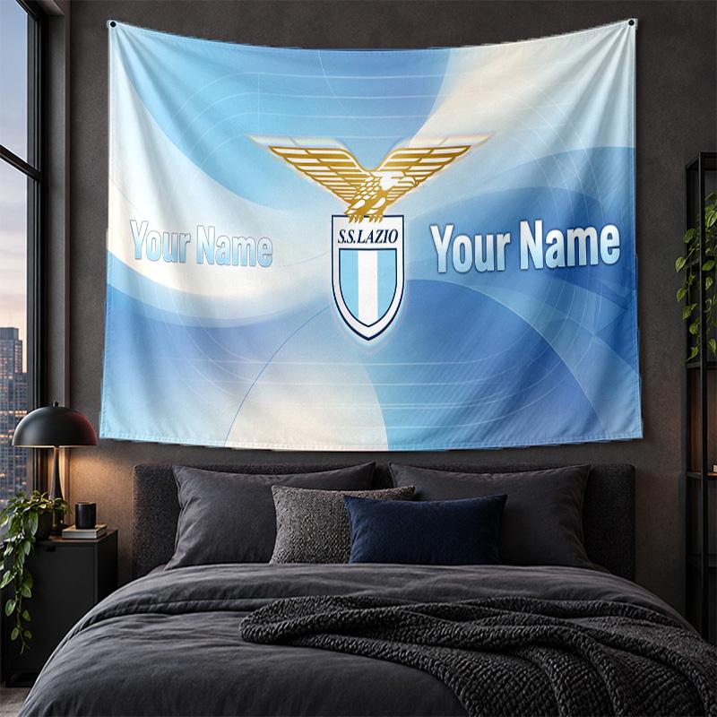 Personalized Tapestry Wall Hanging Lazio FC Pattern Art Background Cloth