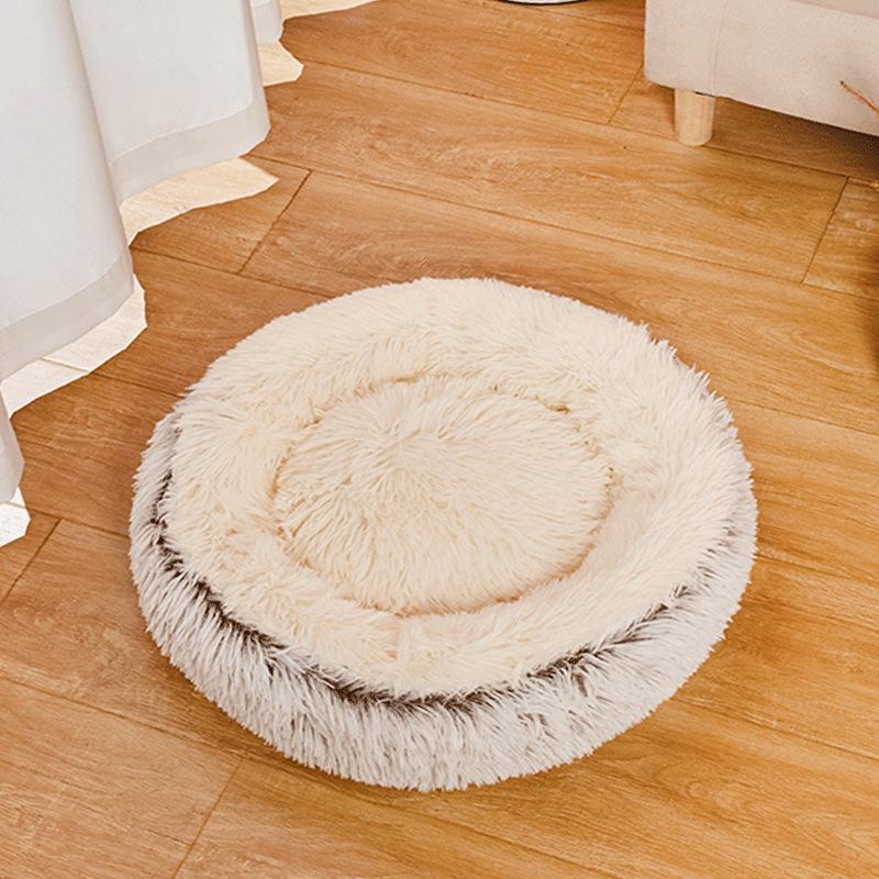 

Уютный закрытый зимний домик для кошек и собак: Теплый коврик для лежанки для домашних животных Diameter 40CM (Recommended ≤ 5 lbs)