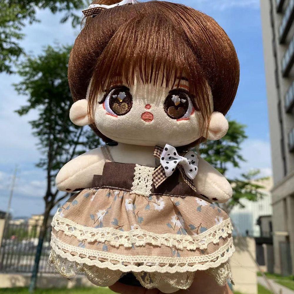 20CM Doll Dress Set Doll Accessories Miniature Dress Suit Doll Clothes  Cotton Stuffed Doll