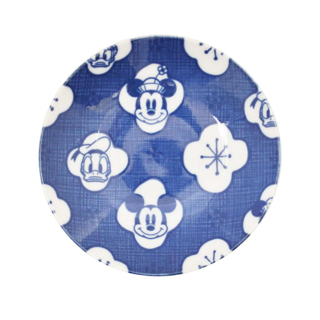 Disney Mickey Mouse Přátelé Malý talíř Myčka a Mikrovlnná trouba Nihon Made in & 5dílná sada, 13 cm, Bezpečný, Styl, Japonsko, 3308-04