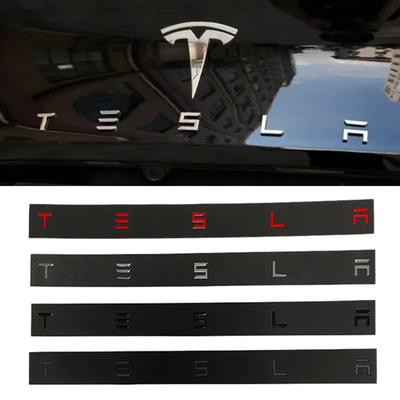 Metal Car Front Hood Rear Trunk Badge Sticker Decoration for Model 3 S X Y Roadster Auto Emblem Exterior Decal Accessories
