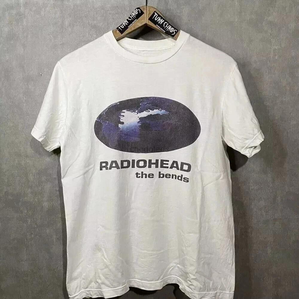 

Radiohead Band The Bends Cotton White Unisex T-shirt Reprint Casual and comfortable summer streetwear 4XL