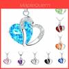 Collana Stile Coreano a Forma di Cuore con Cristalli di Zircone Catena Clavicola per Donne Benefici per Dipendenti Souvenir Matrimonio Viaggio K132