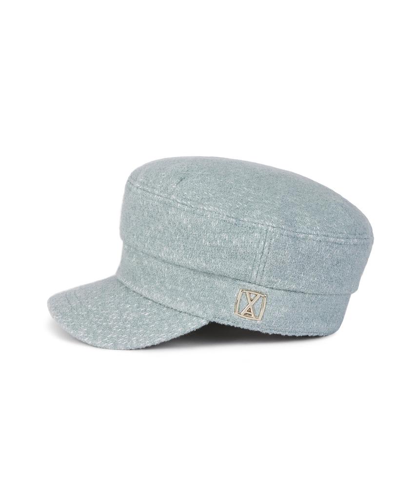Bajal Va Square Studded Wool Sailor Cap Mint