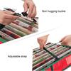 Christmas Wrapping Paper Storage Bag Flexible Partitions Pockets Large Capacity Durable Handle PE Gift Wrap Organizer