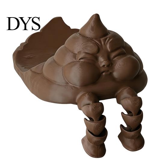 Bathroom Toilet Paper Stand Funny Poop Towel Holder, Creative 3D Printed Roll Fun Household Dispenser Stand, Stable Base Decorative for Prankster