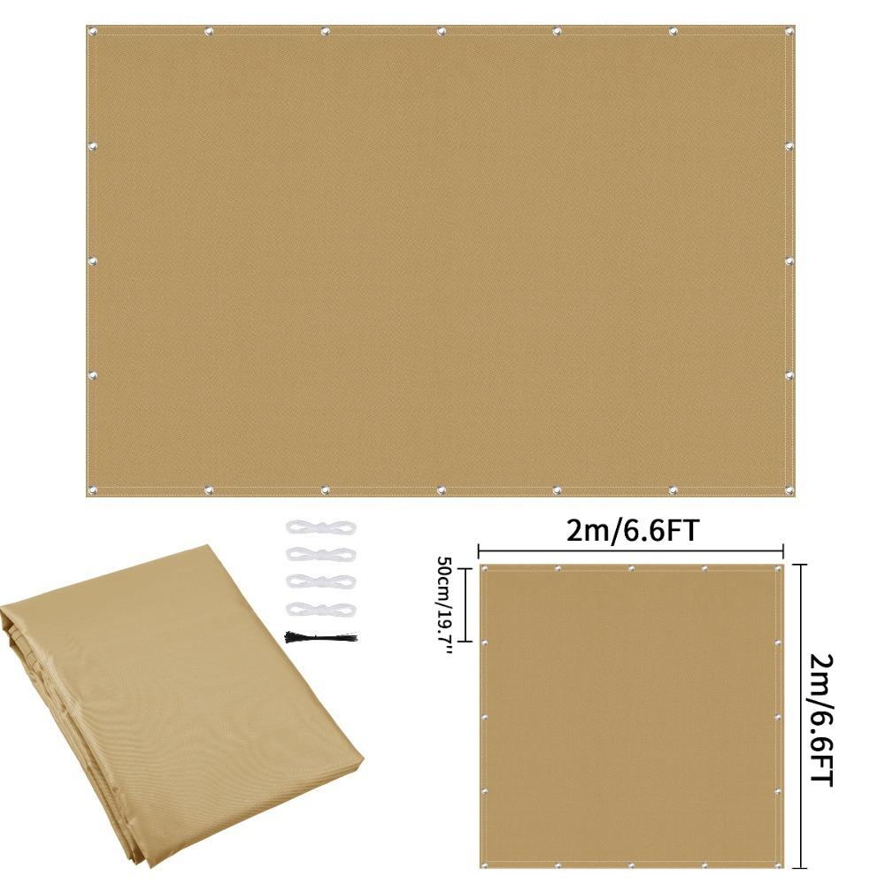 

Waterproof Sun Shade Cloth with Grommets Rectangle Garden Fencing Trellis UV Block Patio Canopy Pool Camping Awning Shelter