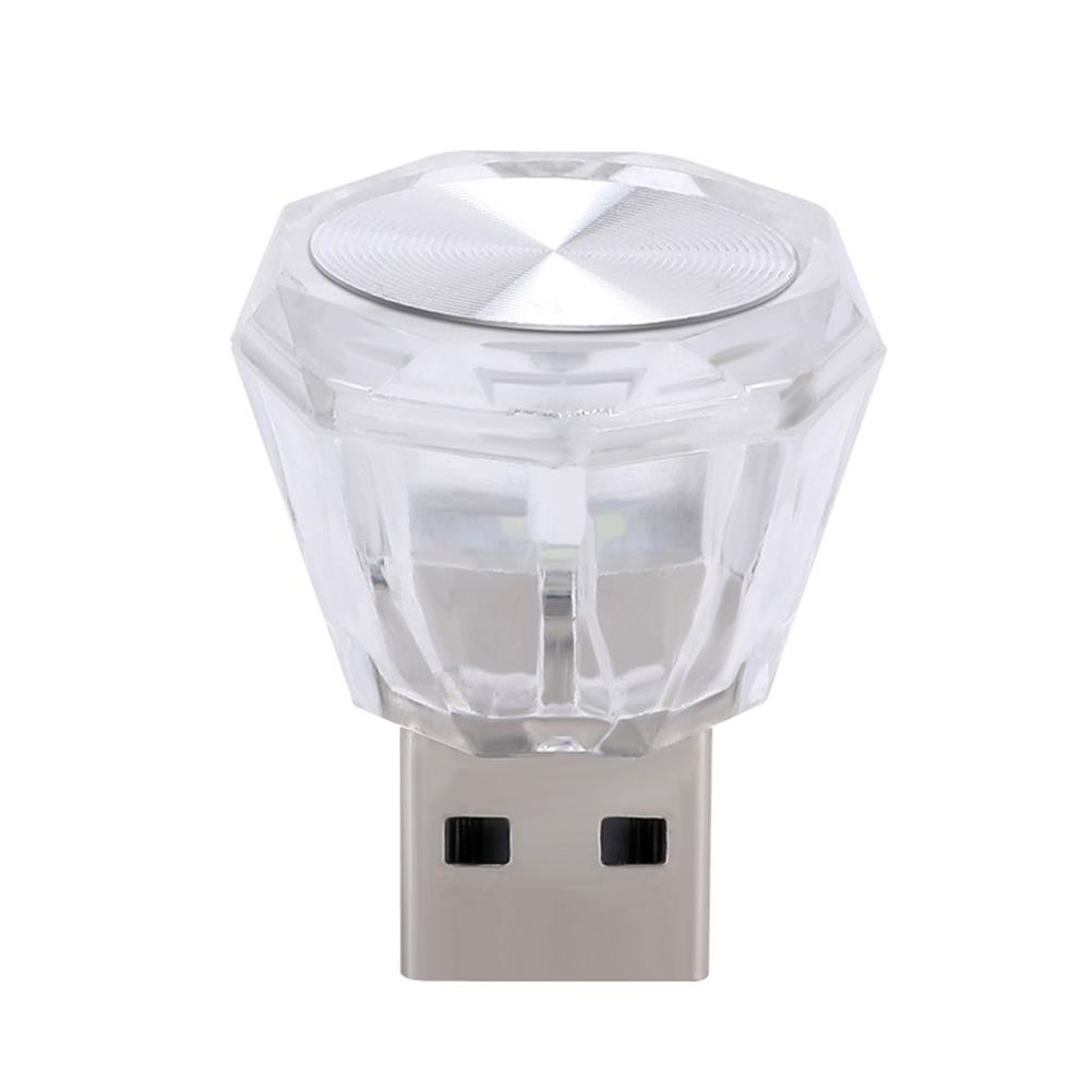 

Car Night Lights Plug Play Auto PC Computer Portable Light Multicolor Car Mini USB LED Portable Light Decoration Car Environment рожевий