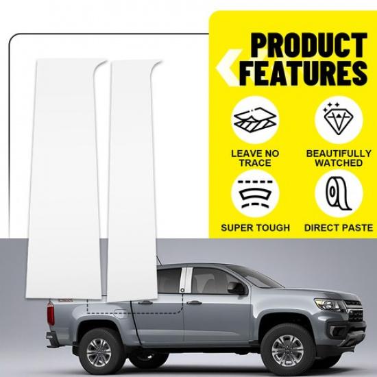 Fit 2015- Chevy Colorado GMC Stainless Steel Canyon Chrome Pillar Post Trim