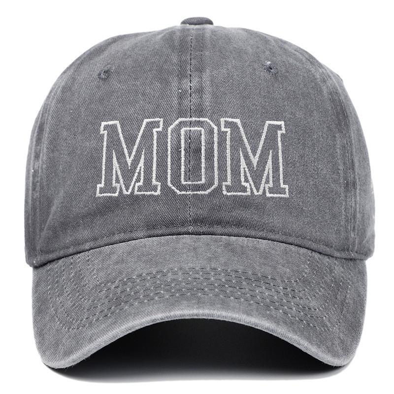 Dad Mom Embroidered Baseball Cap With Cotton Material For Summer Casual Style