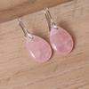 Natural Crystal Stone Water Drop-shaped Ear Hook Earrings for Women Girls Agate Stone Reiki Healing Earrings Hook Earrings 1Pair
