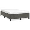 Bed Frame Without Mattress Dark Grey 120 X 190 Cm Velvet
