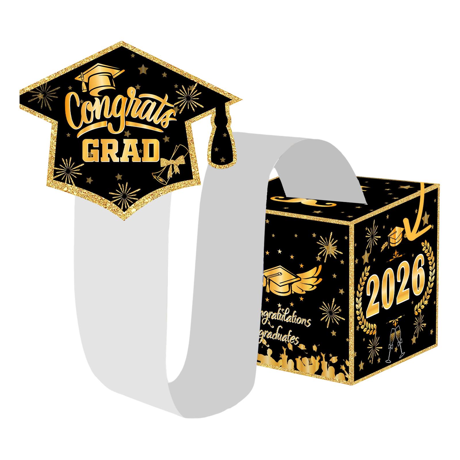 Graduation Theme, Money Gift Box, Party Game, Draw Money, Surprise Box Decoration, Paper Lottery Box