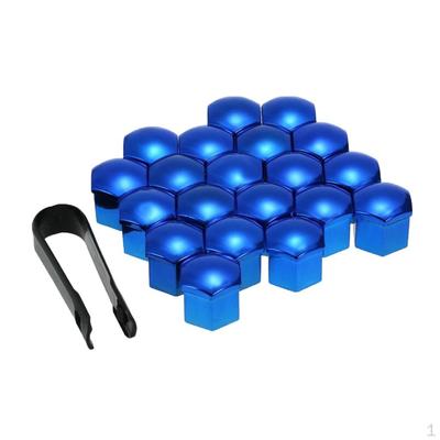 20 ks 17mm Krytky matice kola Krytky šroubu Demontážní nástroj