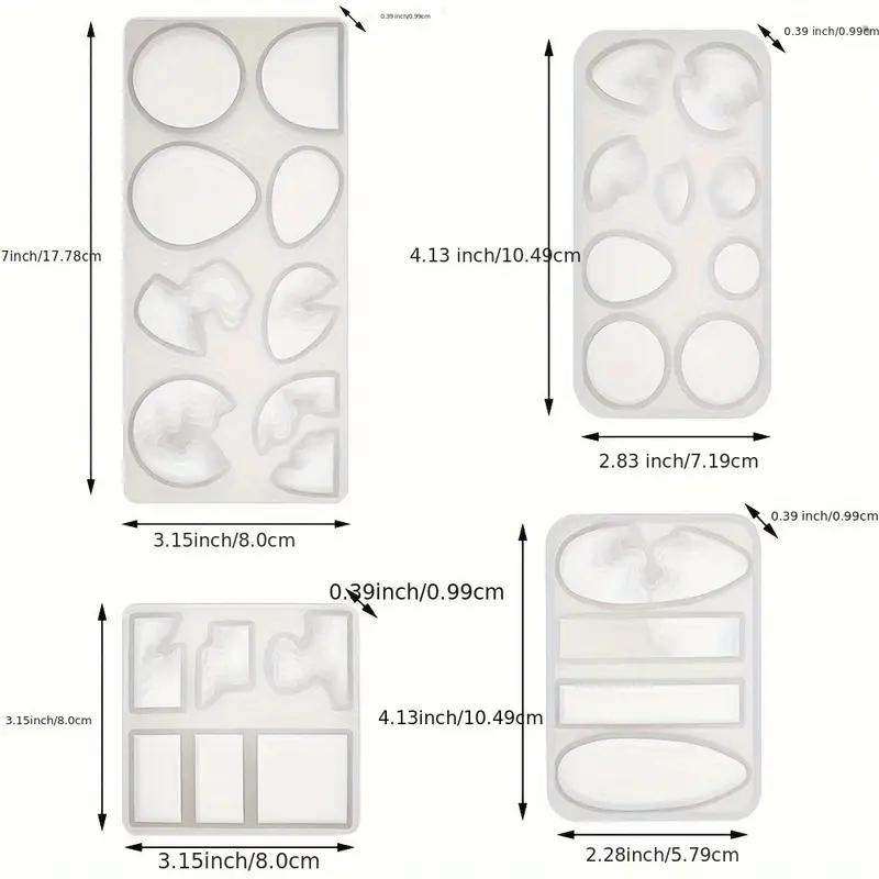 

4Pcs DIY Island Resin Necklace Gem Pendant Drop Silicone Mold Ocean Theme Jewelry Making Tool Kit